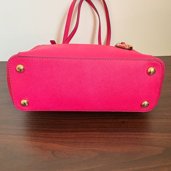 Michael Kors Jet Set Saffiano Leather Large Tote Pink - Picture 9 of 16